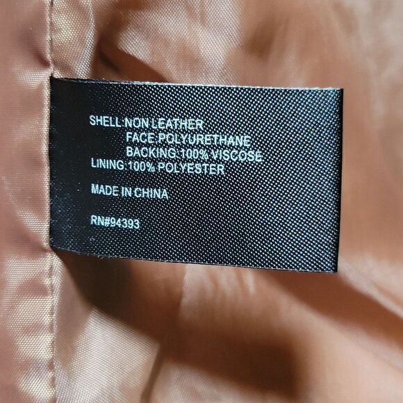 CoffeeShop Juniors' Faux-Leather Moto Jacket Sz XXL - Picture 10 of 13